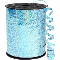Sky Blue 5mm x 500yds Holographic Curling Ribbon