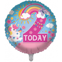 Age 2 Birthday Girl 18" Foil Balloon