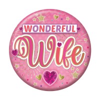 Wonderful Wife Small Badges 6ct (5.5cm)