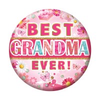 Best Grandma Ever Small Badges 6ct (5.5cm)
