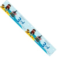 Male 3rd Birthday Banner (Pack of 6)