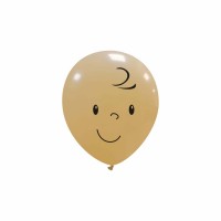Baby Boy Face 5" Superior Latex Balloons 100Ct