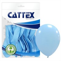 Cattex Baby Blue 12" Latex Balloons 20Ct