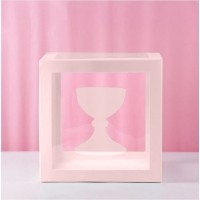 Chalice Transparent Baby Pink Balloon Box 30x30x30cm