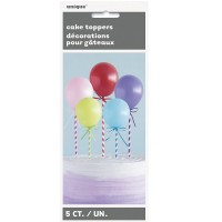 Mini Balloon Cake Topper 5ct