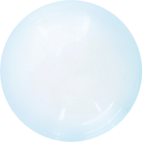 Crystal Blue 24" Bubble Balloon (Single Package)