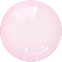 Crystal Red 24" Bubble Balloon (Single Package)