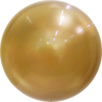 Metallic Chrome Gold 24" Bubble Balloon (Single Package)