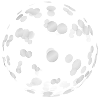 Silver Confetti 18" Bubble Balloon (Single Package)