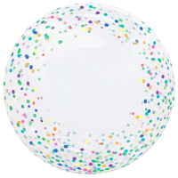 Colourful Dots 20" Bubble Balloon (Single Package)