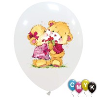 Bears in Love 12" Latex Balloons 25Ct
