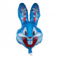 Blue Easter Bunny 24" Foil Balloon Air-fill UNPACKAGED