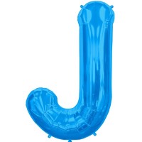 Letter J-Blue - 16" Foil Balloon