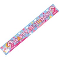 Age 2 Female Banner (Pack of 6)