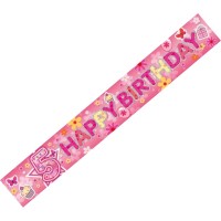 Age 5 Female Banner (Pack of 6)