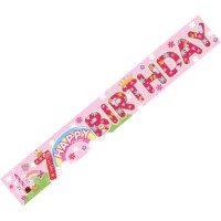 Age 7 Female Banner (Pack of 6)