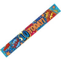 Age 10 Male Banner (Pack of 6)