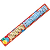 Happy Birthday Male Juvenile Banner (Pack of 6)