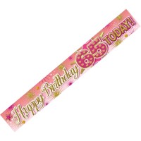 Age 65 Female Birthday Banner (Pack of 6)