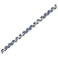 Blue and White Soccer Banner (Pack of 6)