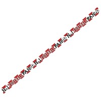 Red and White Soccer Banner (Pack of 6)