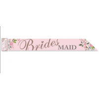 Bridesmaid Paper Sash 1ct