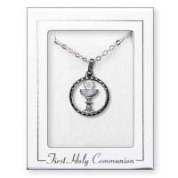 Communion Silver Plated Chalice Necklet