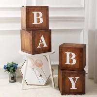 Wooden Style BABY Boxes 30x30x30cm