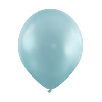 Cattex Fashion Metallic 12" Arctic Blue Latex Balloons 100ct