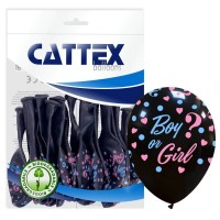 Boy or Girl? 12" Cattex Latex Balloons 20CT