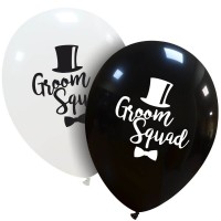 Groom Squad 12" Latex Balloons 25Ct