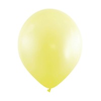 Cattex Fashion Metallic 12" Light Yellow Latex Balloons 100ct