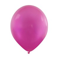 Cattex Fashion Metallic 12" Magenta Latex Balloons 100ct