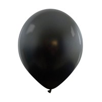 Cattex Fashion Metallic 12" Obsidian Black Latex Balloons 100ct