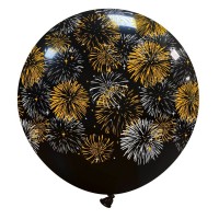 Superior 32" Fireworks Latex Balloon 1ct