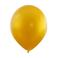 Cattex Fashion Metallic 12" Pure Gold Latex Balloons 100ct