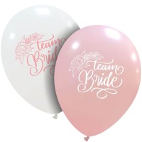Team Bride 12" Latex Balloons 25Ct