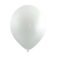 Cattex Fashion Metallic 12" White Latex Balloons 100ct