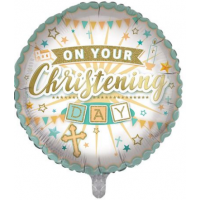 On Your Christening Day 18" Foil Balloon
