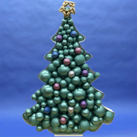 Christmas Tree Mosaic Balloon Frame 170cm - Nikoloon