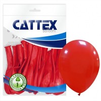 Cattex Red 12" Latex Balloons 20Ct