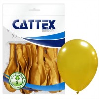 Cattex Gold 12" Latex Balloons 20Ct