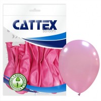 Cattex Metal Pink 12" Latex Balloons 20Ct