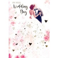 On Your Wedding Day - With Best Wishes - Pack Of 12