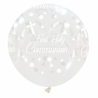 First Holy Communion Chalice 32" Clear Latex Balloon