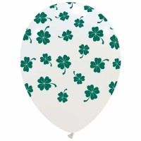 Four Leaf Clover 12" Latex Balloons 25Ct