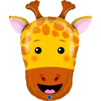 Giraffe Head 29" Animals Supershape Foil Balloon 