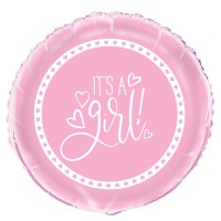 Its A Girl Pink 18" Foil Balloon 
