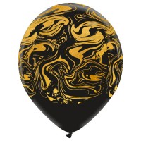 Gold Waves Cattex 12" Latex Balloons 25Ct