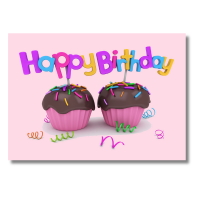 Happy Birthday Cupcakes - Pack Of 6